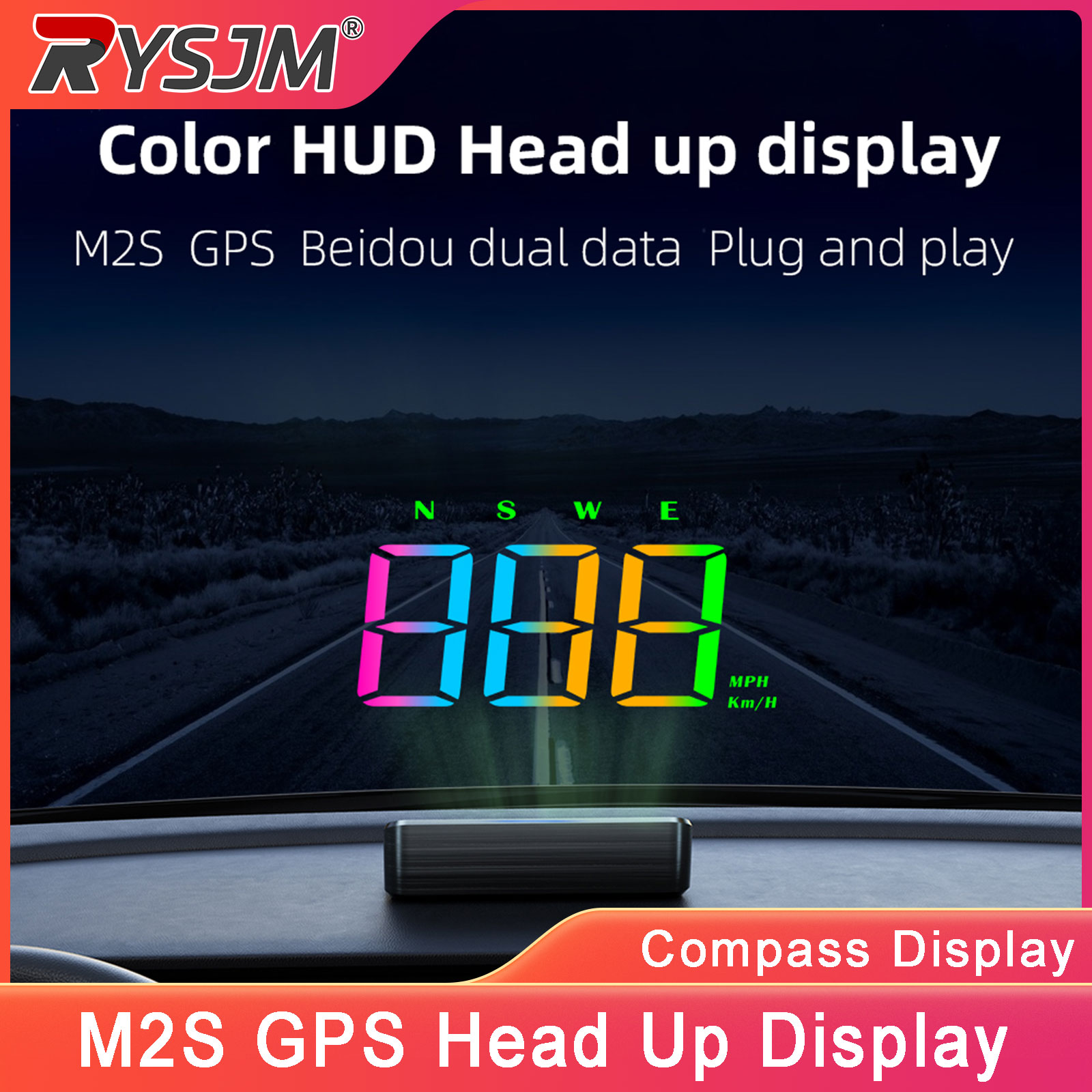 Anemometer Wind Speed - M2S HUD Head Up Display GPS
