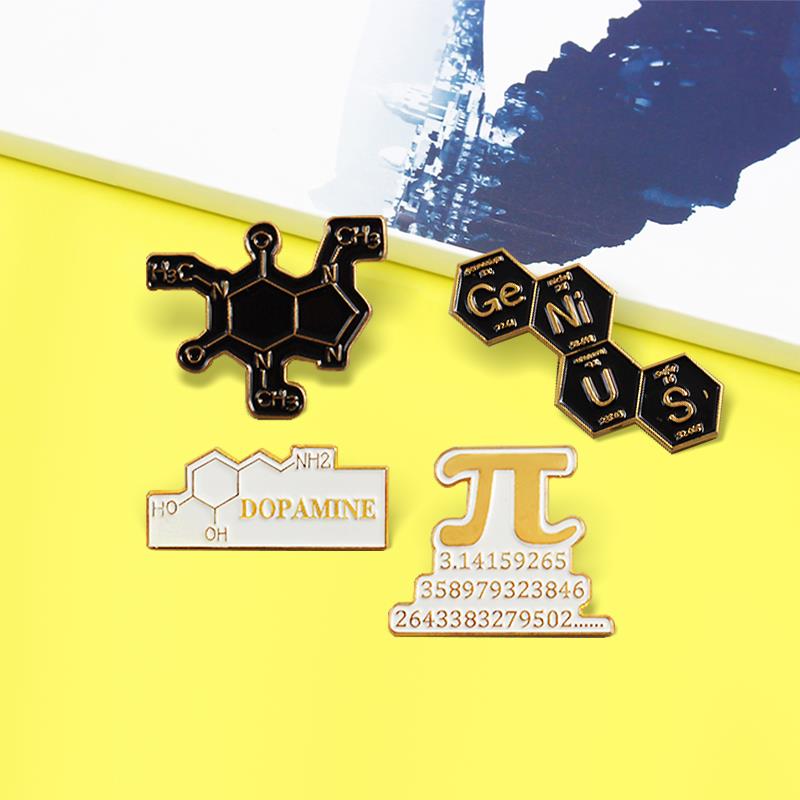 Science Buddies - Ilmu Kimia Matematika Enamel Pin Dopamin