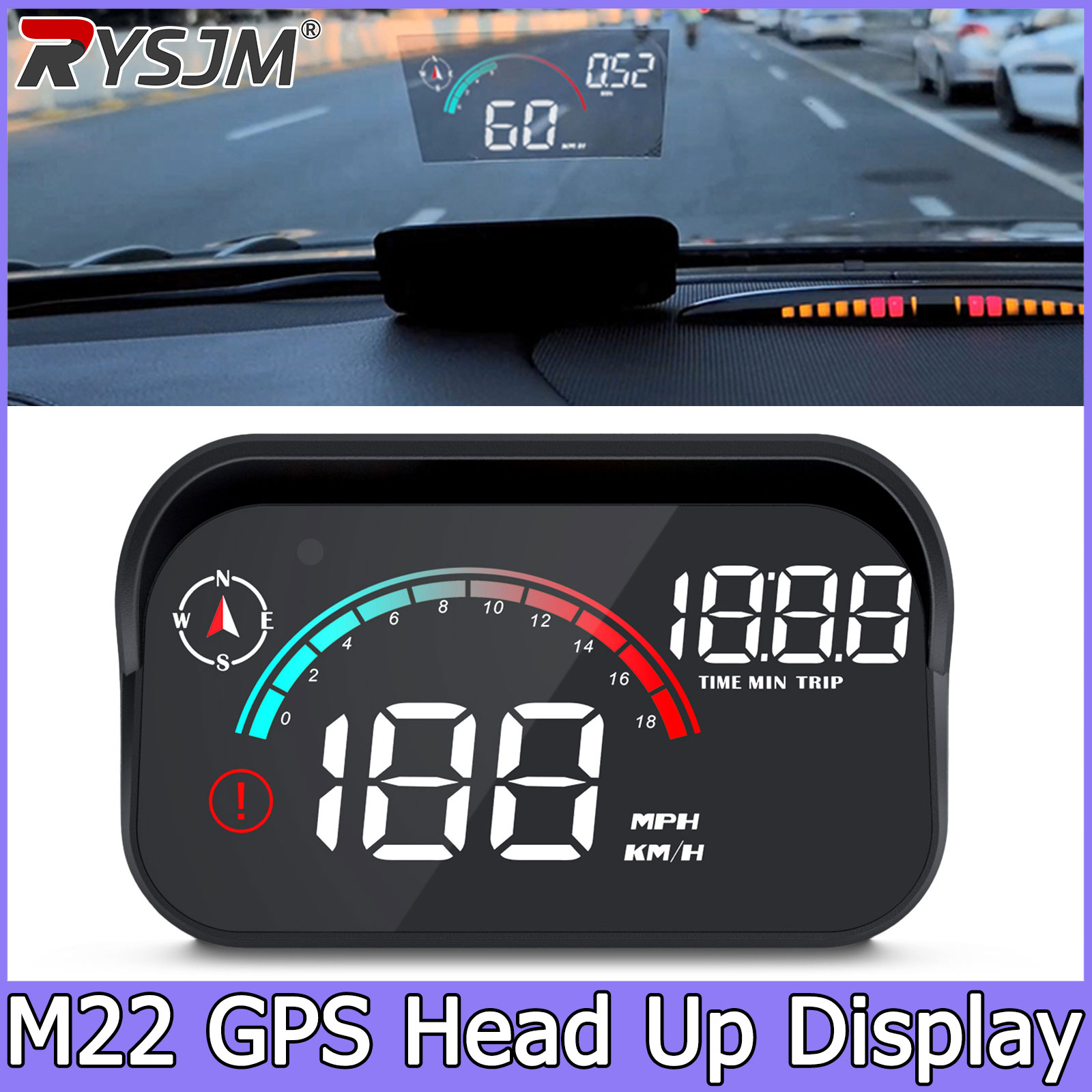 Proyektor Kaca Depan M22 GPS S - Anemometer Wind Speed ulasan dan harga