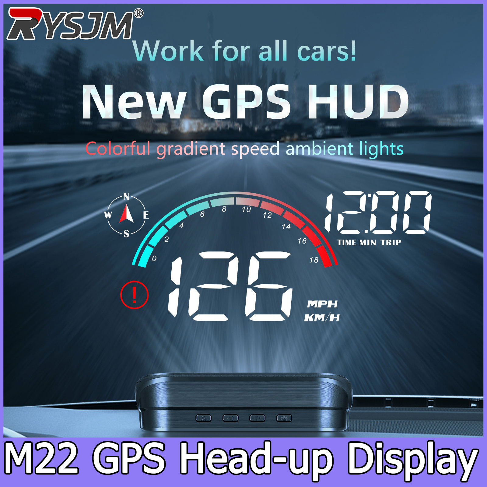 Proyektor Kaca Depan M22 GPS S - Anemometer Wind Speed ulasan dan harga