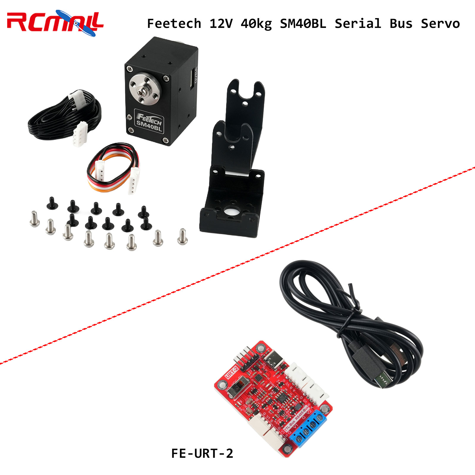 Servo Feetech 12V 40kg SM40BL  - Robot Arm Motor ulasan dan harga